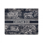 Dior Reisi Toile De Jouy Tagurpidi Tr&uuml;kiga Lukuga Tehniline Kangas Rahakott Sidur Naiste Sidur Sinine S5440UTEU-M928 Basic Set (Bag+Dust Bag)