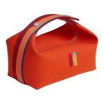 Hermes Bride-A-Brac 21 Puuvillane Tualett-kott V&auml;ikesed Naiste kotid H&otilde;be Oranž H104346MV02 9J Feu Flame Orange