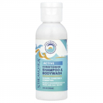 Stream2Sea, Aktiivselt hooldav &scaron;ampoon ja du&scaron;igeel, 1,7 fl oz (50 ml)