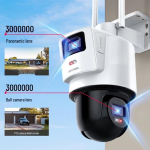 HIKVISION 6MP kahekordse objektiiviga v&auml;li-WiFi PTZ-kaamera t&auml;isv&auml;rvilise &ouml;&ouml;n&auml;gemisega CN-pistikuga (adapter kaasas)