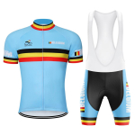 2026 Belgia V&otilde;idus&otilde;idu Jalgrattas&auml;rk Meeste L&uuml;hikeste Varrukate Komplekt Jalgratturi &Uuml;likond Mtb R&otilde;ivad Triatlon Retro Skinsuit Suvised Trikotaažp&uuml;ksid Sinine M blue