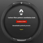 Rattakatted Auto S&uuml;sinikkiust Nahast Roolikate Renault Talisman Laguna Sandero Scenic kadjar Captur Clio KWID Megane jaoks gray