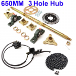 T&auml;ielik ATV tagasild 78MM*3 poldiavauga rumm koos h&uuml;draulilise ketaspidurite komplektiga 110cc 125cc 150cc Quad Dirt Bike UTV Buggy Tarvikutele punane