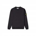 Stone Island kompassimustriga &uuml;mmarguse kaelusega pikkade varrukatega kampsun Meeste kampsun 7615540B2-V0M65 S