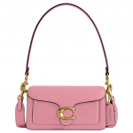 Coach Tabby 20 Logo Kl&otilde;pskinnitusega Poleeritud Kivitera Nahast K&auml;e-Crossbody &Otilde;lakott V&auml;ike Naiste k&auml;ekotid Roosa CY201-B4OUS Basic Set (Bag+Dust Bag)
