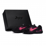 Nike Initiator Slip Resistant Abrasion Resistant Low top Running Shoes Men's Black Rose Red IB4595-001(Team80-S-BOX) 44.5