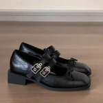 Disainer Kevad Naiste Mary Jane Kingad Moodsad Ruudukujulise Ninaga Daamide Mugavus Pehme Tald Madalad Kingad Naiste Mugavus Balleriinad Kingad 35 must