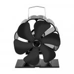 6 Labaga Kuumusj&otilde;ul t&ouml;&ouml;tav pliidiventilaator Mini Must Kaminaventilaator korsten Puuk&uuml;tteseade Eco Vaikne Ventilaator Kodu T&otilde;hus Soojusjaotus