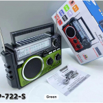 FP-722 Raadio Bluetooth FM-raadio Kaasaskantav k&otilde;lar Toetab USB / SD-kaarti / AUX-i GREEN