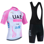 Uus 2025 TOTAL Jalgrattas&auml;rk Valge Rattas&auml;rk P&uuml;kste Komplekt UAE Meeskond Kiiresti Kuivav Ropa Ciclismo Suvine Pro Jalgratta T-s&auml;rk R&otilde;ivad S roosa