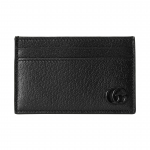 Gucci GG Marmont Lihtne &Uuml;hev&auml;rviline Topelt G Nahast Kaardihoidja Meeste Kaardihoidja Must 657588-1T56F-1000 Basic Set (Bag+Dust Bag)