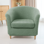2 tk/komplekt Jacquard Club Tub Tooli Kate Padjakattega Elastne Tugitooli Kate Libisemiskindel Diivanikate M&ouml;&ouml;blikaitse gray