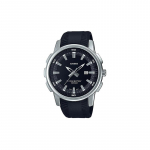 Casio CASIOSTANDARD seeria klassikaline, lihtne, peen ja moodne, kolmekordne pannal, 50 meetrit veekindel, kvartsmehhanism, vaik MTP-E195-1AV must
