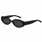 Gentle Monster X Maison Margiela Koost&ouml;&ouml; Ovaalsed P&auml;ikeseprillid Valge Nelja &Otilde;mbluse Disainiga Unisex P&auml;ikeseprillid Must MM206-01 Basic Packaging-Eyeglass Case+Box,54,Black