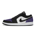 Jordan Air Jordan 1 Purple Radiance Kulumiskindel Madal Vintage Korvpallijalatsid Meeste Lilla 553558-081(Team701-) 44.5 black