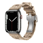 Kilim &Uuml;hekeeruline Silikoonrihm Apple Watchi jaoks Rihm 44mm 40mm 49mm 45mm 46mm k&auml;ev&otilde;ru iwatch seeria 9 6 se 3 7 8 ultra 2 10 11 42 44 45 49 S10-46mm gray