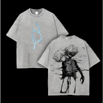 Anime Hunter X Hunter Killua Zoldyck T-s&auml;rk Meeste Naiste R&otilde;ivad Topid Vintage Pesitud Puuvillane T-s&auml;rk &Uuml;lem&otilde;&otilde;duline L&uuml;hikeste Varrukatega T-s&auml;rgid L
