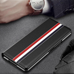 Luksuslik kokkupandav nahast t&auml;iskeha kaitse&uuml;mbris Samsung Galaxy Z Fold7 5G Fold 7 6 5 Fold6 Fold5 Fold3 Fold4 Fold 4 3 2 jaoks Galaxy Z Fold7 must