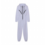 S&uuml;gis Talv Naiste Kapuutsiga Dressipluus Treeningkost&uuml;&uuml;m Jumpsuits Lahtised M&auml;ngukost&uuml;&uuml;mid Romperid Naiste Vabaaja Soe Spordi Jumpsuit S valge