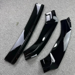 3tk Eesmise kaitseraua alumine splitter Hyundai Kona MK2 N N-Line 2021 2022 2023 jaoks L&auml;ikiv must Spoiler Keret&ouml;&ouml;riistad Tuuning Gloss Black