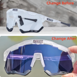 SCICON Fotoromaatilised Jalgrattiklaasid UV400 Maantee MTB Jalgrattiklaasid Meestele Naistele V&auml;lisjooks Spordiks Jalgrattiprillid only glasses