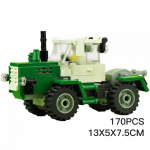 170 TK MOC ehitusklotsi Roheline traktor Loovlinna seeria m&auml;ngukomplekt V&auml;ikesed klotsid lastele STEM m&auml;ngu