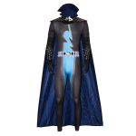 Halloween Megamind Cosplay Jumpsuit Kindade ja keepiga Komplekt Esituskost&uuml;&uuml;m Anime&uuml;ritusteks S black