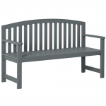 2-kohaline aiatool puidust, ilmastikukindel pink, aiam&ouml;&ouml;bel seljatoega, kandev&otilde;ime 240 kg, 143 x 51 x 85 cm, hall 143 x 51 x 85 cm hall