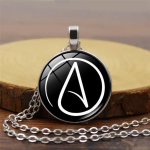 Ateist Ateismi S&uuml;mbol Aeg Naiste Mitmek&uuml;lgne Retro Ripatsiga Kaelaehe 50cm(Necklace Size) white