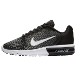 Nike Air Max Sequent 2 naiste vabaajajalatsid, must/valge/tumehall, 852465-002 36 black