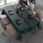 Moodne tume seeria tr&uuml;kiga veekindel laualina pulmade kaunistus ristk&uuml;likukujuliste kohvilaudade kate piknikutekk 140-180cm
