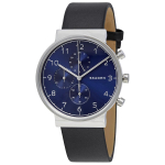 SKAGEN Ancher Meeste Kronograaf Kvartsikell Naiste Kvartsikell Roostevabast Terasest 50m 40mm Must Sinine SKW6417 h&otilde;be