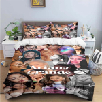 Moodne poplaulja A-Ariana G-Grande Prindiga Voodipesukomplektid Vooditarvete Komplekt Tekikott Vooditekkide Komplekt Voodipesukomplekt Luksuslik Kink 135x200cm