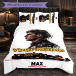 Max Verstappeni kohandatud nimega voodipesukomplekt, 1 tekikott ja 2 padjap&uuml;&uuml;ri, personaalne magamistoakink 135cmx200cm white