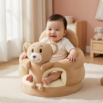 Imiku Istmetool Pehme Polsterdatud Tool Polsterdatud Seljatugi P&otilde;randatoega Sponge Base Brown Bear brown