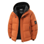 Talvine meeste veekindel tuulekindel vabaaja jope Meeste paks kapuutsiga moodne jope Mees v&auml;litingimustes avar paks jope Tuulejope Parka 6XL black