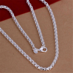 925 Sterling H&otilde;be Peen Luksuslik Mood Naistele Meestele &Uuml;mmargune Karbikett Pulmad &Uuml;llas V&otilde;lu Kaelakee Ehted Kingitused 45cm 18inches brown