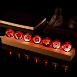 Anime Sharingan Kristallkuuli Komplekt 7 tk LED-valgustusega Alusega Loov Lauakaunistus Jaapani N&otilde;iaf&auml;nn Kogutav Mudel Kingitus
