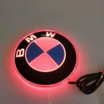 Auto LED-embleemi valgus 82mm Esiosa V&otilde;i Tagumine Staatiline &Uuml;hev&auml;rviline Punane Sinine Valge BMW F10 E90 E60 E61 E93 E87 F30 F15 X1 X3 X5 X6 jaoks pink