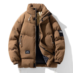 8XL Pluss suuruses meeste parkad Talvised paksult soojad jakid Tepitud mantlid Vabaaja laiad p&uuml;stkraega jakid Meeste suured suurused 7XL Parkad L pruun