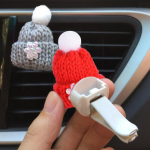 Cartoon Monkey Rafineeritud Rhinestones Stiilne auto &otilde;huava parf&uuml;&uuml;mi klamber punane