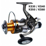 Spinning karpkalap&uuml;&uuml;gi rullid Double Drag Metal Spool Bait Runner Reels KS Series 10bb 30