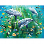 HuaCan 5D DIY teemantmaal Underwater World tikandid maastiku ristpistes kodukaunistus 30*40 cm