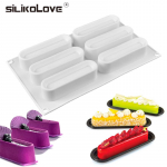 Vahuvormi silikoonist toiduriba kujuline koogialus DIY Mousse 4 stiilis seeria kookide kaunistamise t&ouml;&ouml;riistad A valge