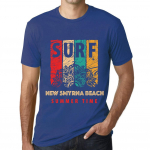 Men&rsquo;s Vintage Tee Shirt Graphic T Shirt Surf Summer Time New Smyrna Beach Royal Blue XS denim sinine v&auml;rv