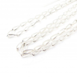 Les Tr&eacute;sors De Lily [E1061] - Chaine Argent 'Cheval Diamant&eacute;e' 50 cm 2. 6 mm h&otilde;be