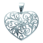 Les Tr&eacute;sors De Lily [E5747] - h&otilde;bedane ripats  Love Filigree  - 25x20 mm h&otilde;be
