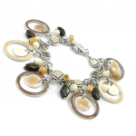 Les Tr&eacute;sors De Lily [G6182] - Bracelet Cr&eacute;ateur 'Coloriage' chocolat pruun