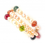 Les Tr&eacute;sors De Lily [K3248] - Bracelet 'Min&eacute;ralia' Tutti Frutti mitmev&auml;rviline