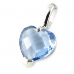Les Tr&eacute;sors De Lily [L1802] - Pendentif Argent 'Love' bleu tanzanite sinine